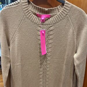 NWT Lilly Pulitzer Esma Heathered Rattan Sweater SIZE XS
